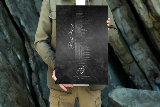 Monogrammed Iron First Dance Song Sign