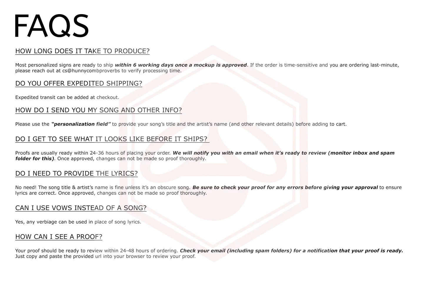 Infinity Heart Custom Song Lyric Sign on Bronze