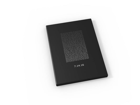 Mod Wedding Vow Art - Fine art and canvas personalized anniversary and inspirational gifts