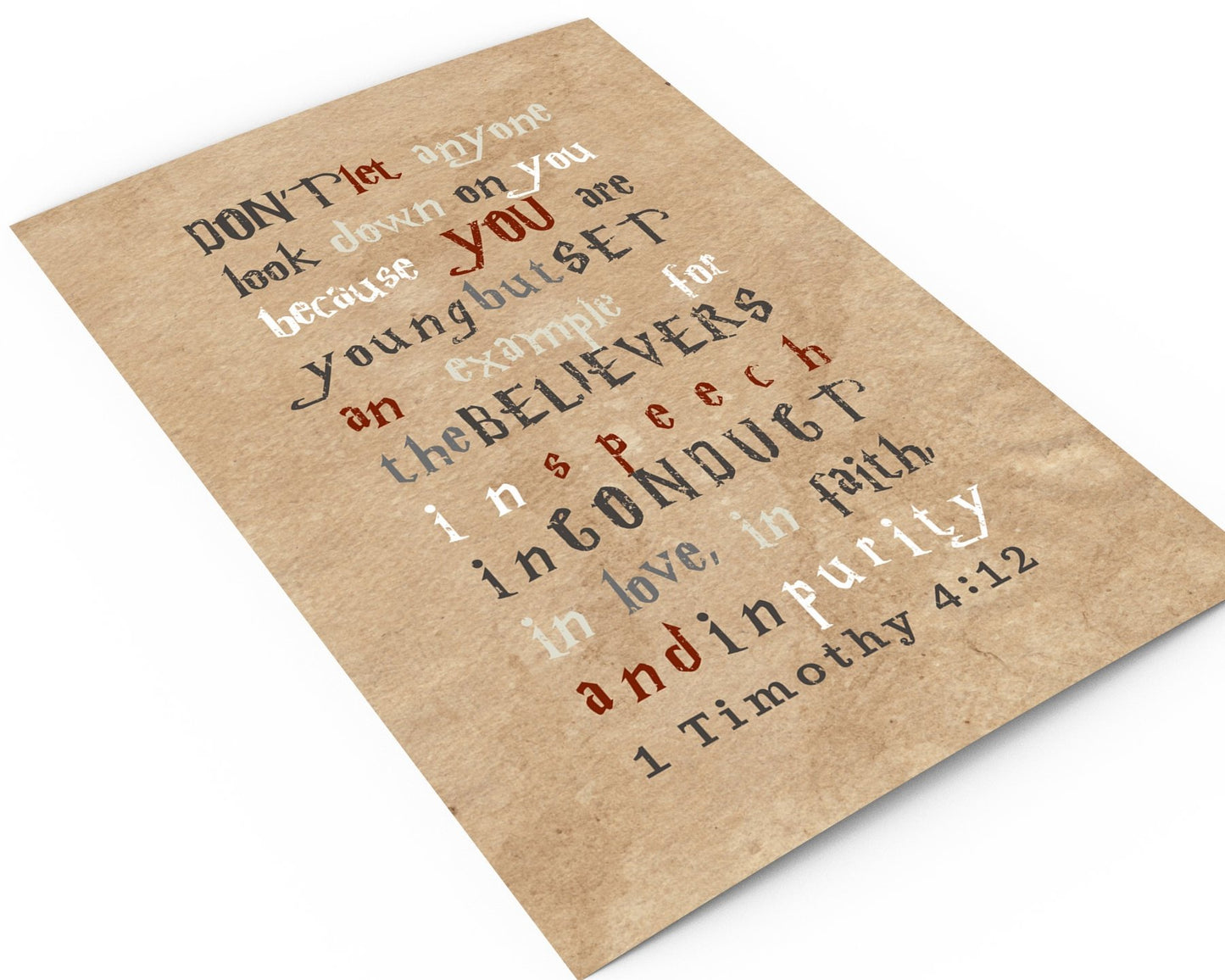 1 Timothy 4 12, Harry, customize, Scripture, kids, for, wall, art, gift, Bible verse, prints, Scriptures, canvas, Framed, gifts, Christmas