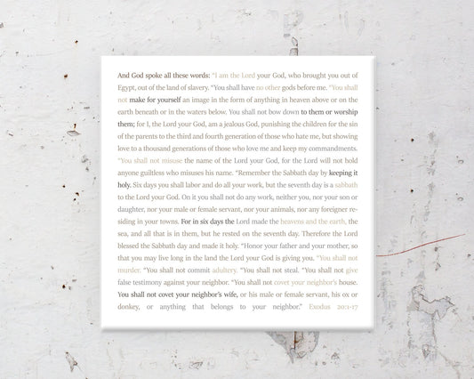 Ten, Commandments, custom, wall, art, decor, gift, Bible verse, Scripture, prints, Scriptures, on canvas, Framed, 10, gifts, Christmas, for