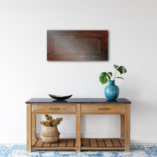 Our Song, Lyrics Sign