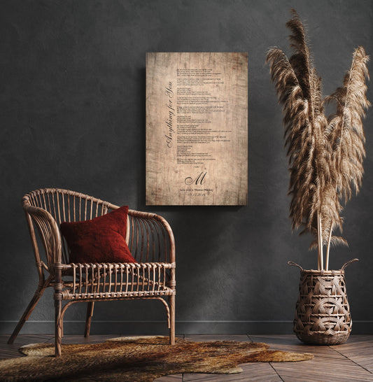 Rustic Anniversary Gift, Wood Anniversary Gift