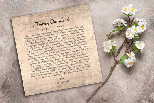 Personalized Wood Gift, For Anniverary