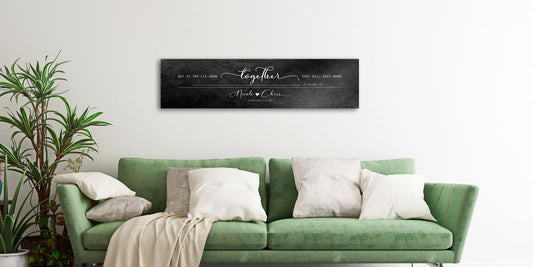 Elegant Iron Sign for Couples, Personalized Words of Wisdom for Couples Art, Christian Wedding Gift, 6th Anniversary Gift for Him, Over bed