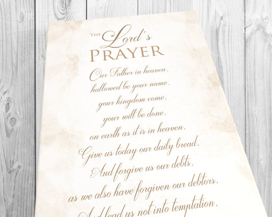 The Lord's prayer sign on canvas, christian song word art, Inspirational canvas, Christian Lyric Canvas