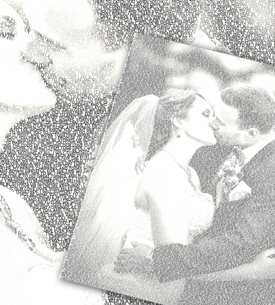 Custom Calligram Art Prints