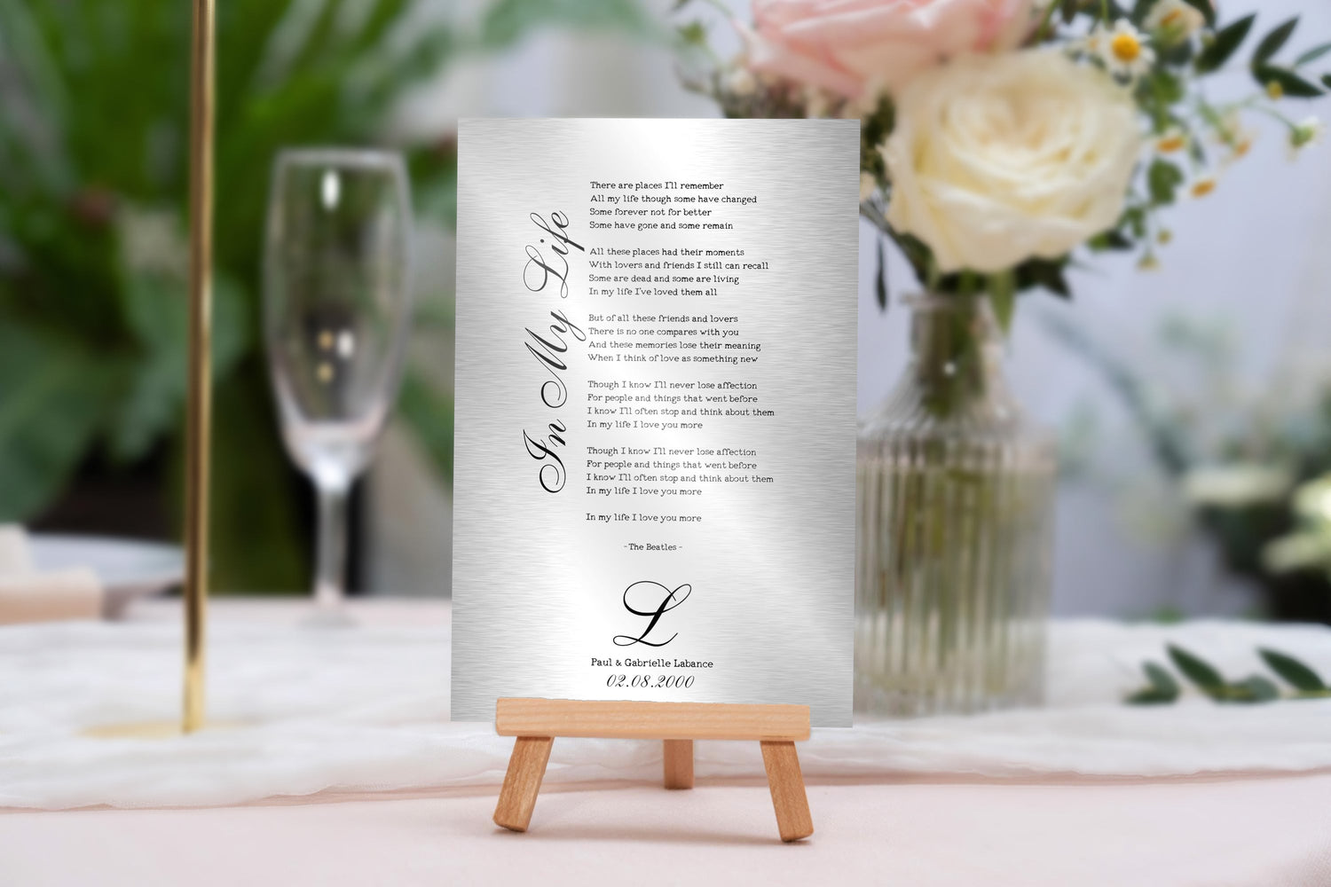 personalized wedding gifts for couples first dance song lyrics framed