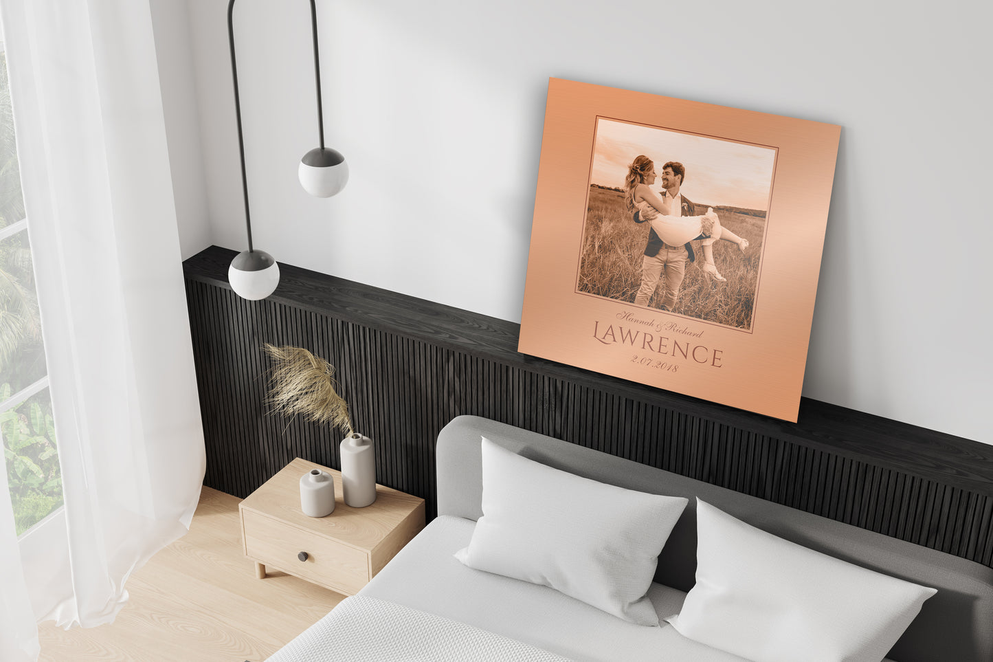 Personalized Copper Anniversary Gift, Photo on Copper