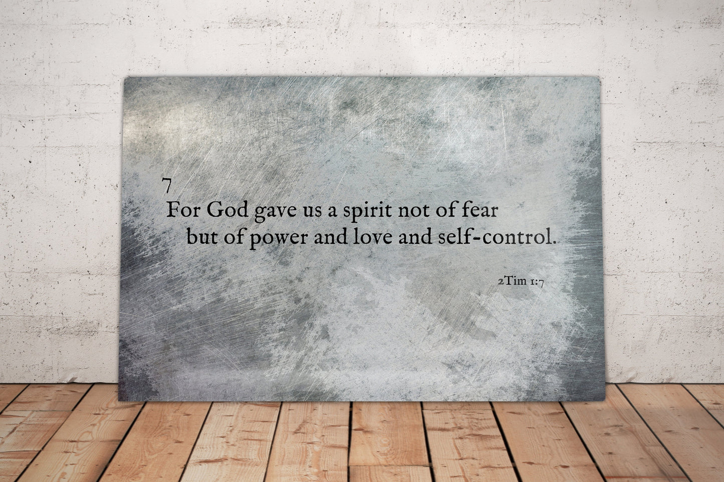 2 Timothy 1:7, Metal Christian Art - HoneycombProverbs - Signs - Christian Wall Art