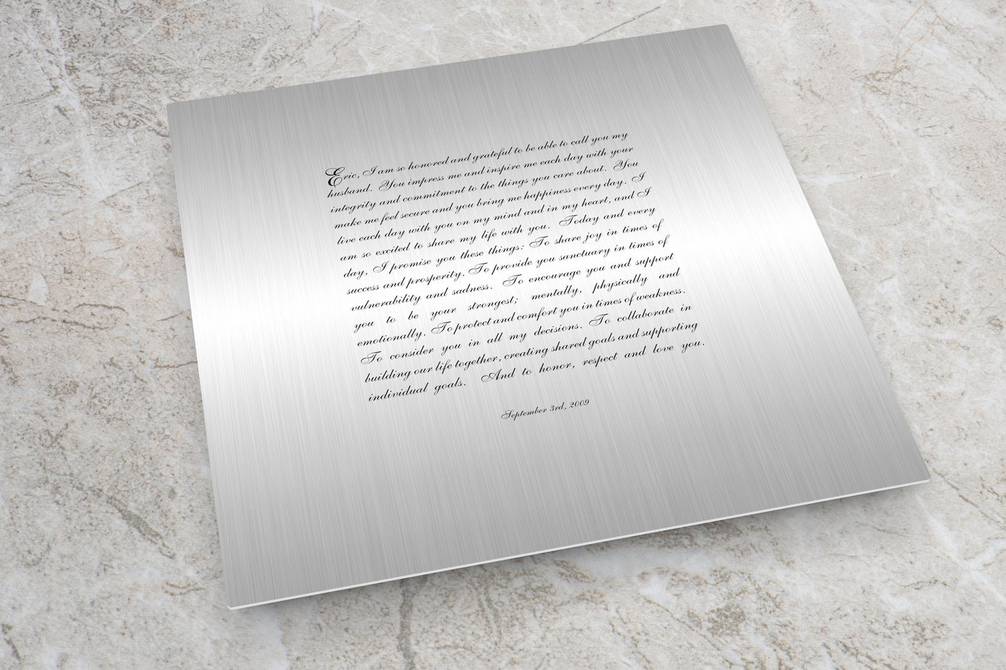 Personalized Tinted Tin Song Lyric Sign - HoneycombProverbs - Signs - Modern Lyrics Wall Decor
