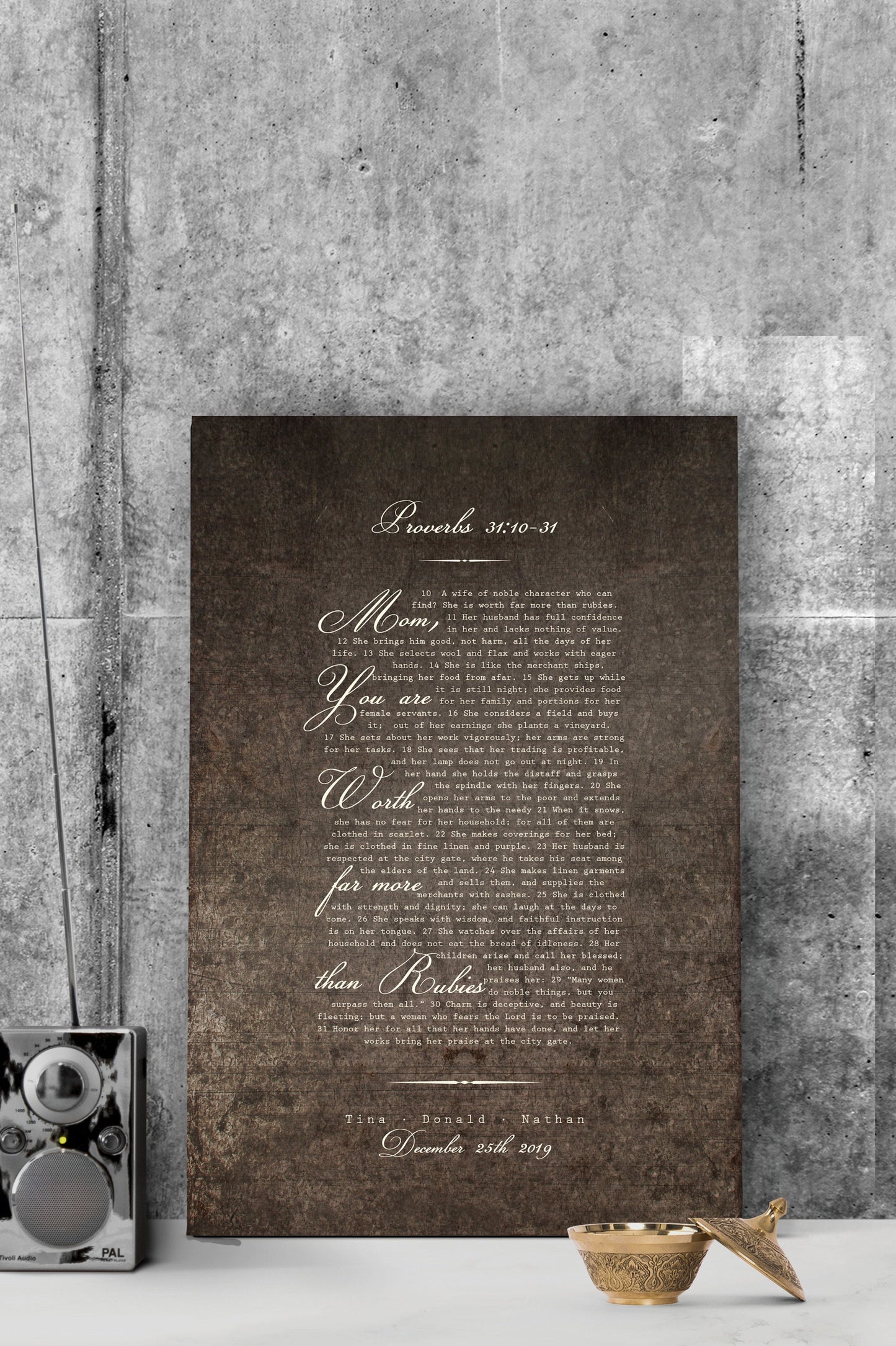 Proverbs 31 Metal Sign for Her - HoneycombProverbs - Signs - Christian Wall Art