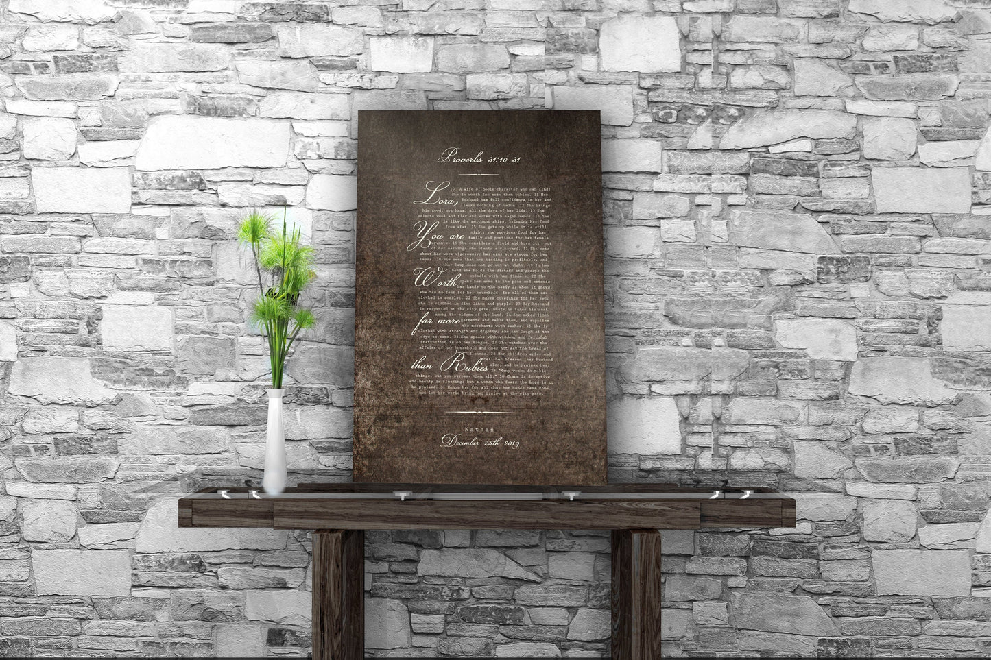 Proverbs 31 Metal Sign for Her - HoneycombProverbs - Signs - Christian Wall Art