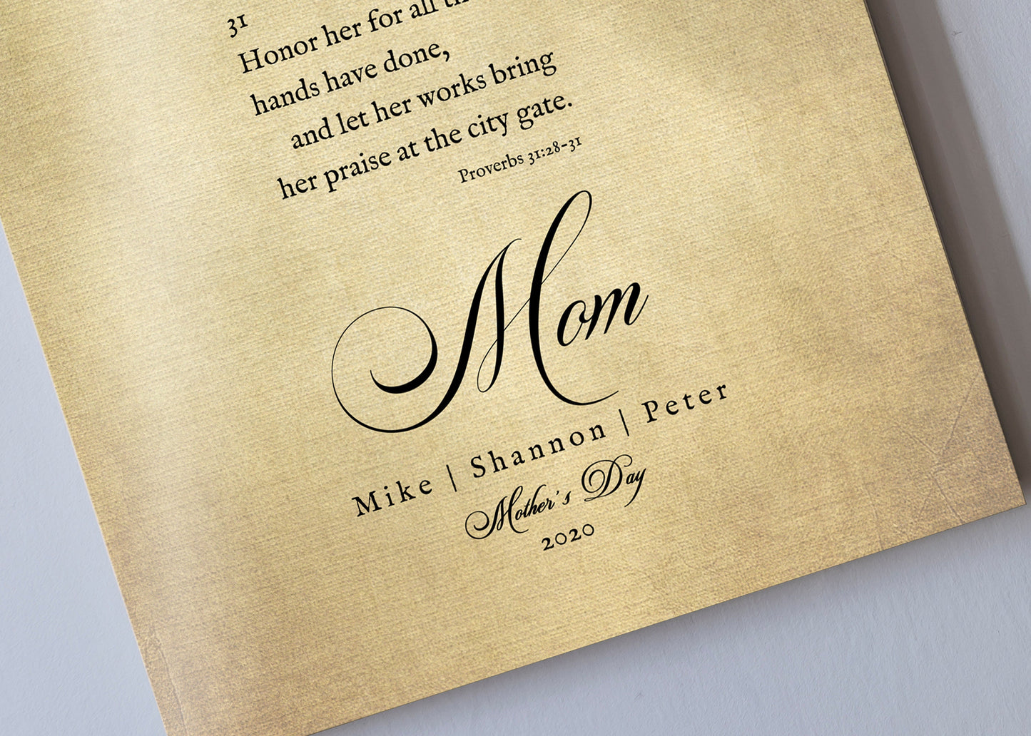 Proverbs 31 on Canvas, Christian Gift for Mom, Personalized Mother's day Gift, Mother's Day Bible Verse, Mother's Day Gift for Wife, Custom - HoneycombProverbs - Wall Decor - Christian Wall Art