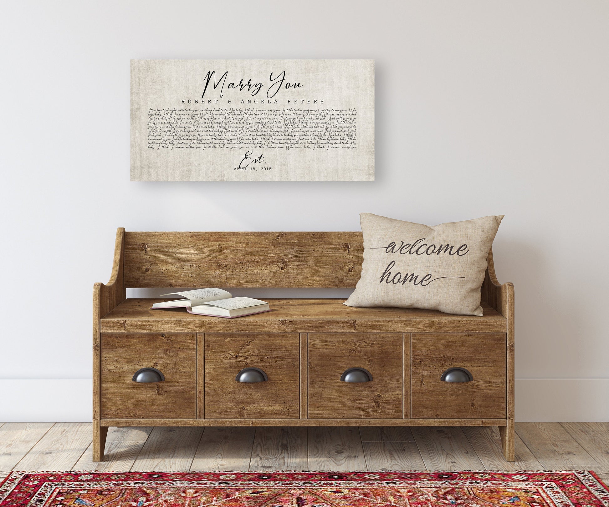 Wedding Song on Cotton - HoneycombProverbs - Signs - 2nd Year Cotton Art