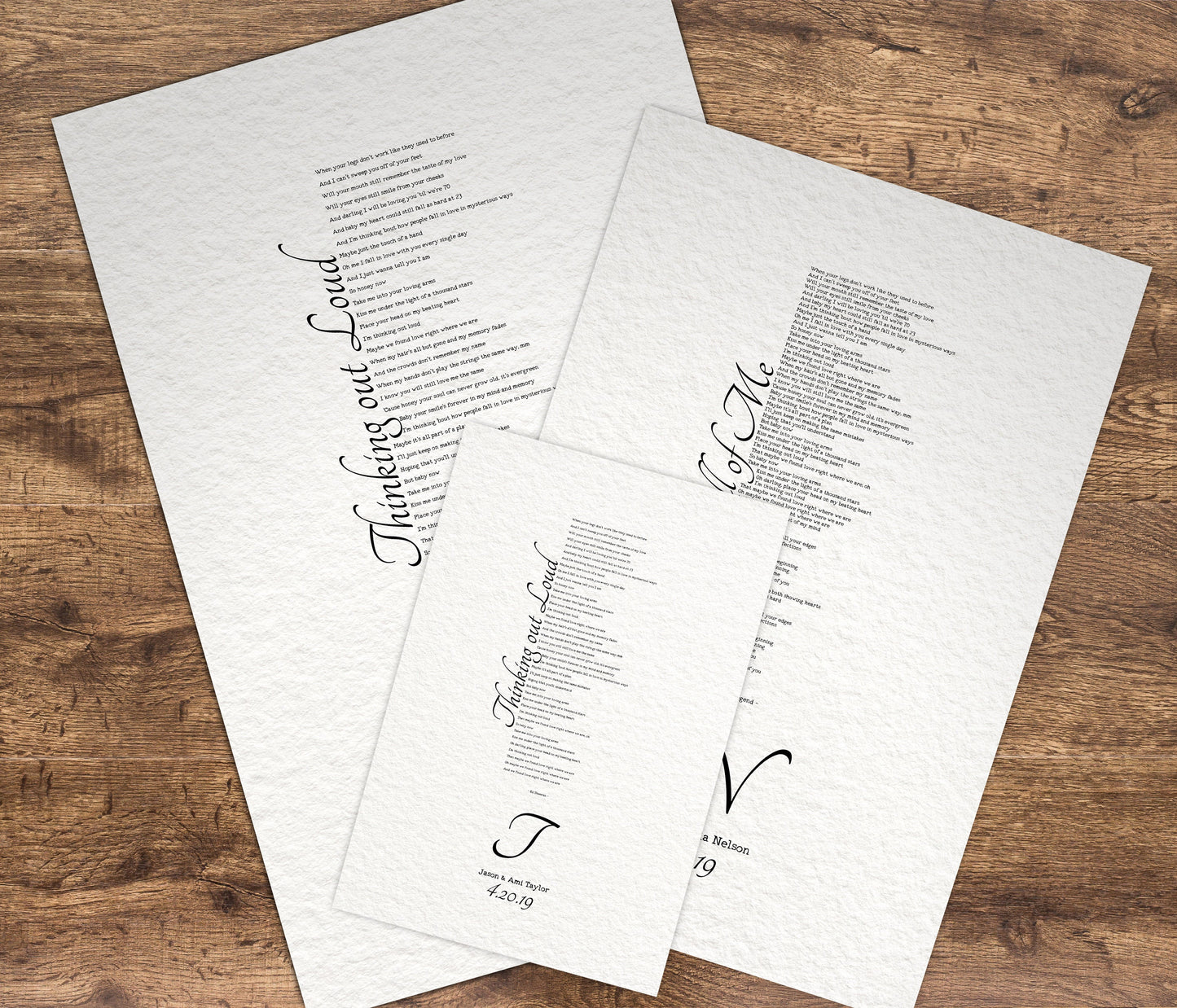 1 Year Anniversary Gift for Wife, 1st Anniversary Gift for Husband, Anniversary Paper Gift, Personalized Anniversary Gift, Wedding Song Gift - HoneycombProverbs - Gifts For The Couple - 1st Year Paper Gifts