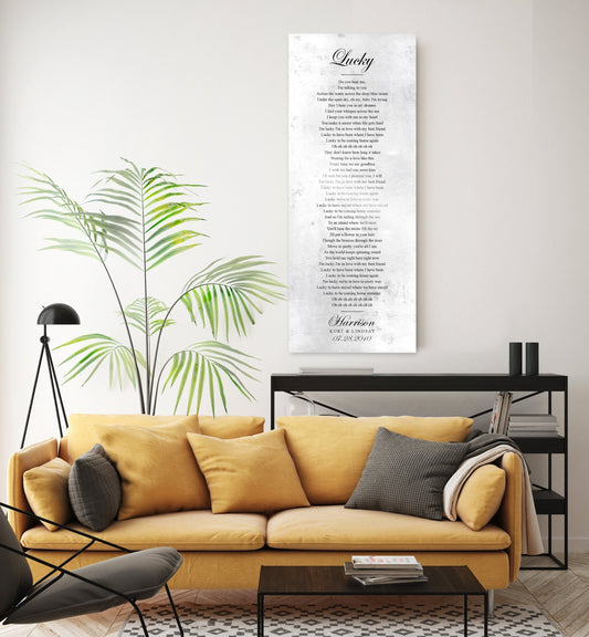 Wedding Song on Tin - HoneycombProverbs - Gifts For The Couple - Vintage Lyrics Wall Art