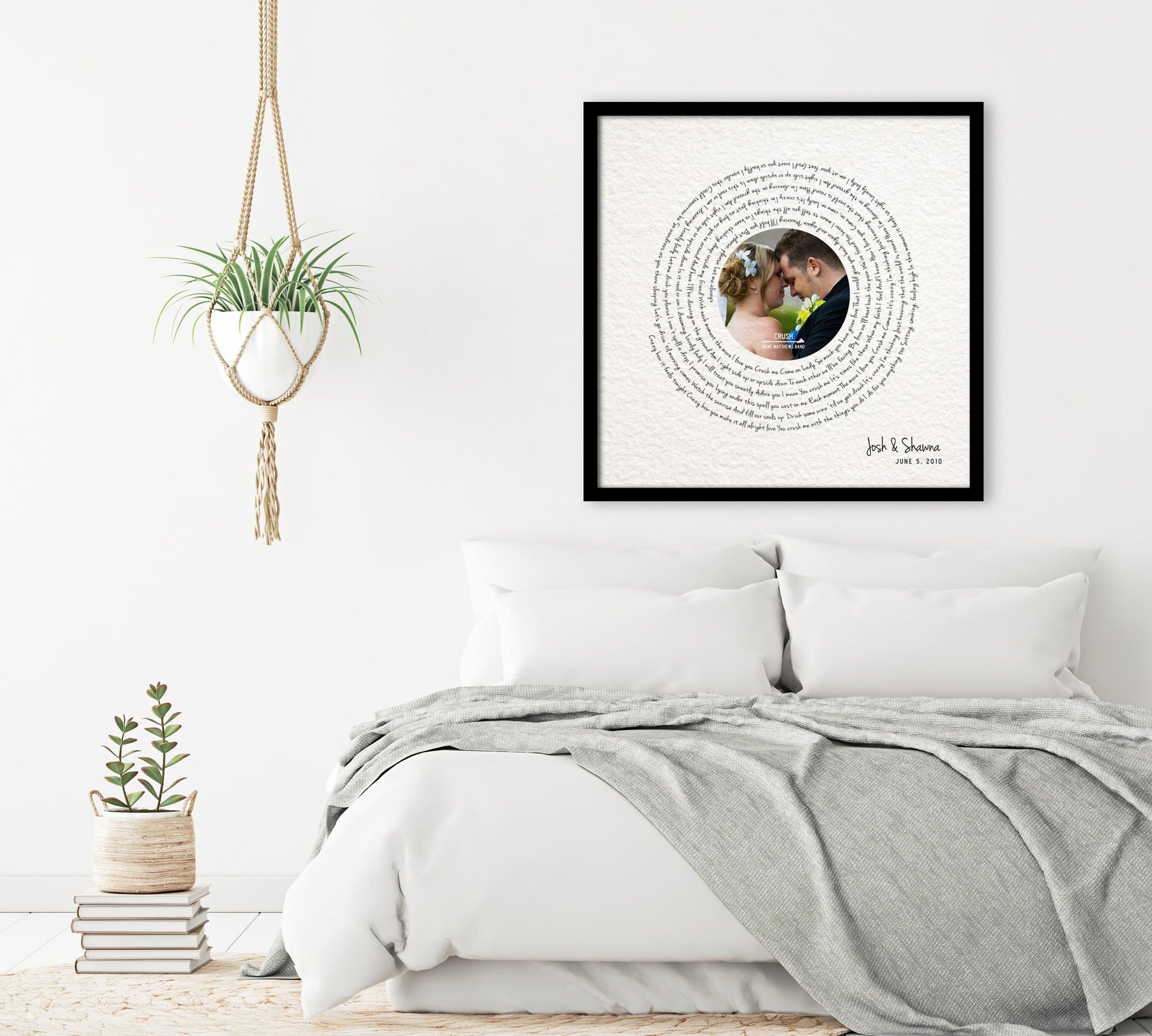 Paper Anniversary Gift, Photo with song, 1 year Anniversary Gift, Framed Song Lyrics, First Dance lyrics, Our Song, 1st Anniversary gift - HoneycombProverbs - Wall Decor - Record Album Lyrics Art