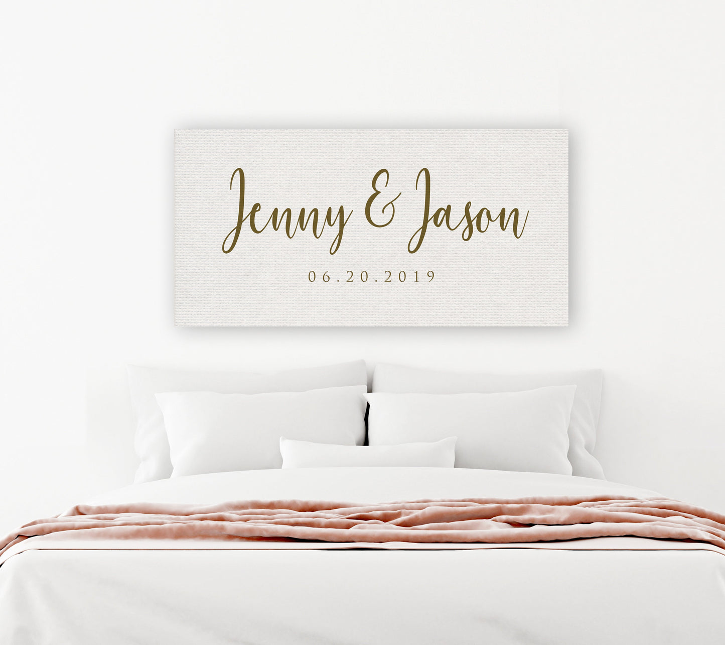 Cotton Name Sign for Family - HoneycombProverbs - Giclée - Name Signs Wall Art