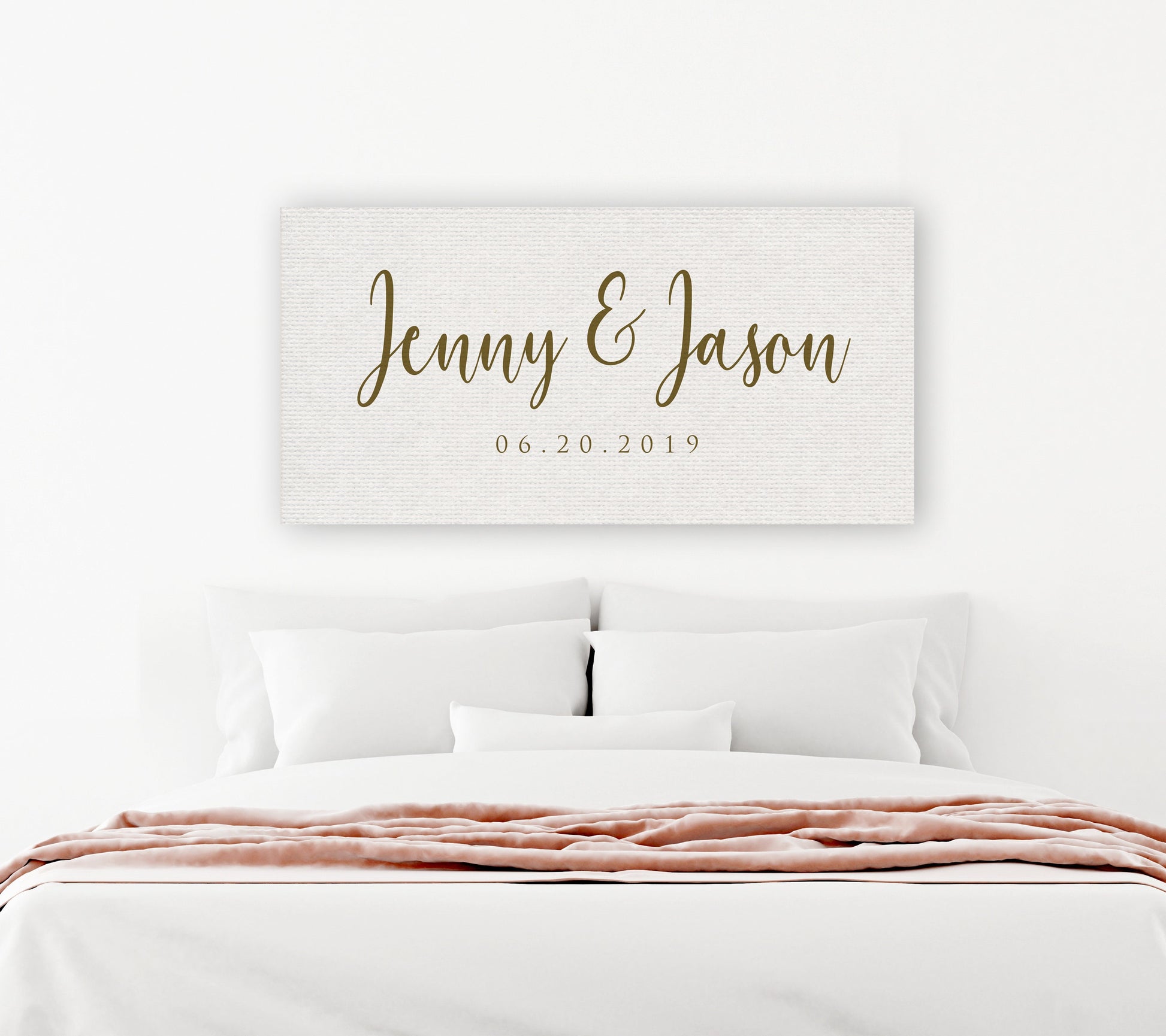 Cotton Name Sign for Family - HoneycombProverbs - Giclée - Name Signs Wall Art