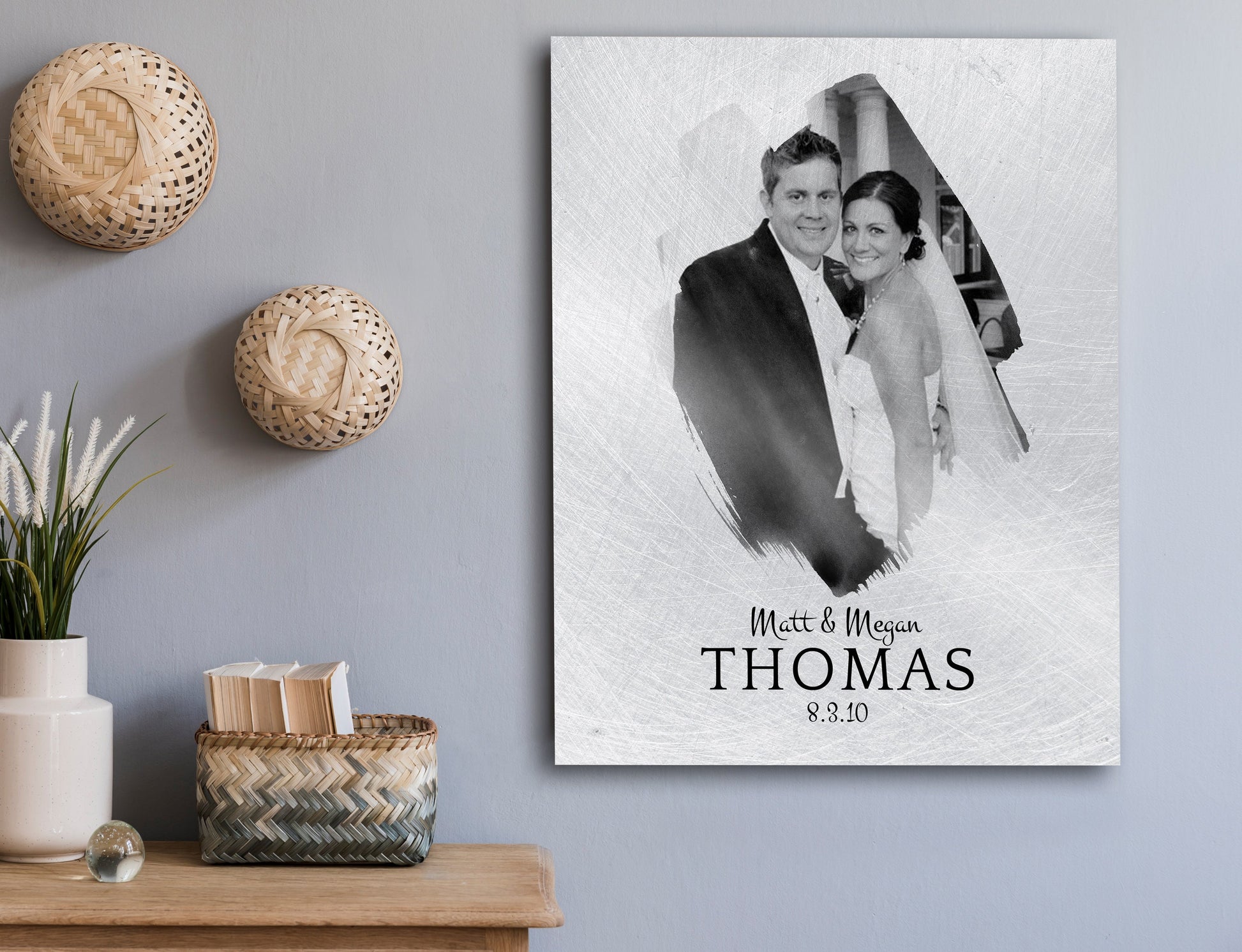 Photo Gift on Tin, 10th Anniversary Tin Gift - HoneycombProverbs - Gifts For The Couple - Photo Plaques