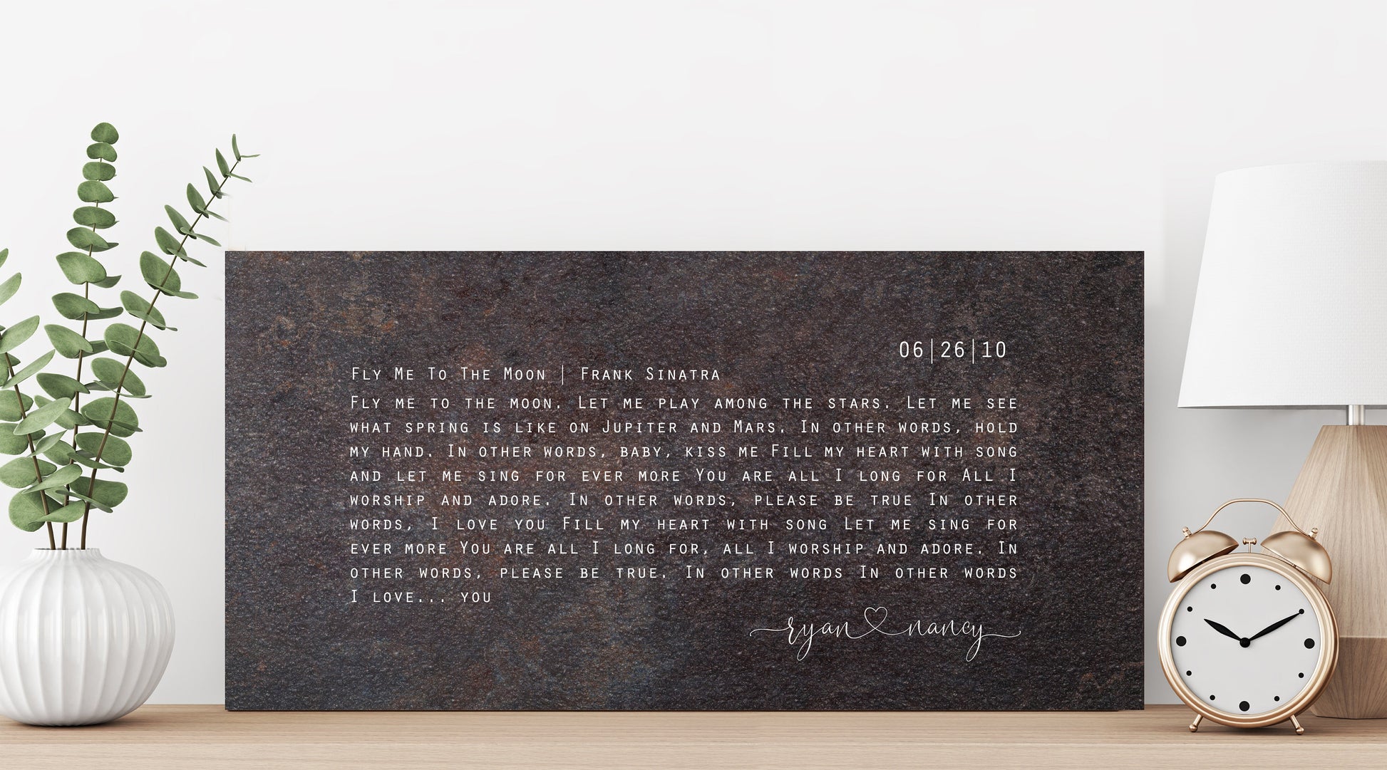 Our Song, Iron Anniversary Sign - HoneycombProverbs - Signs - Iron Anniversary Gifts