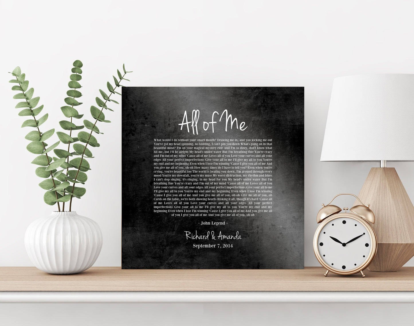 Rugged Custom Song Lyric Art - HoneycombProverbs - Wall Decor - Rustic Lyrics Wall Decor