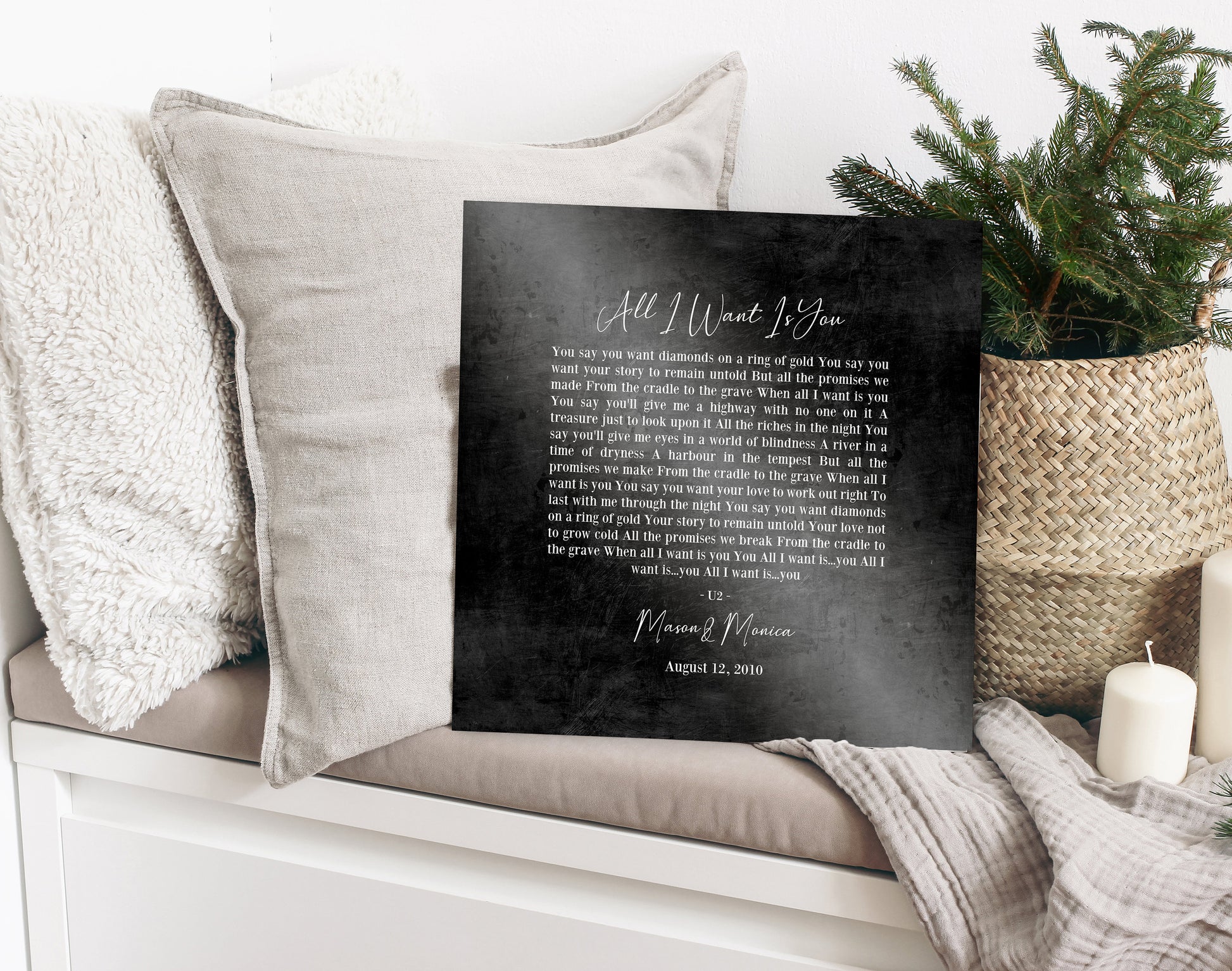 Rugged Custom Song Lyric Art - HoneycombProverbs - Wall Decor - Rustic Lyrics Wall Decor