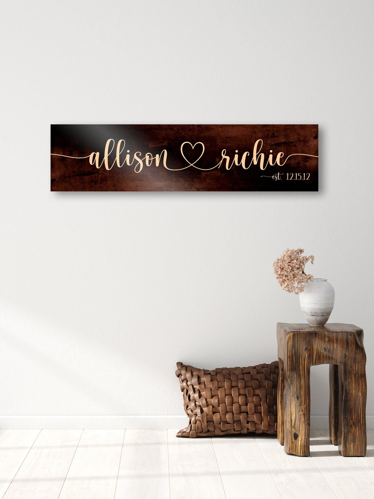 Bronze Anniversary Gift, 19th Anniversary Gift - HoneycombProverbs - Signs - Name Signs Wall Art