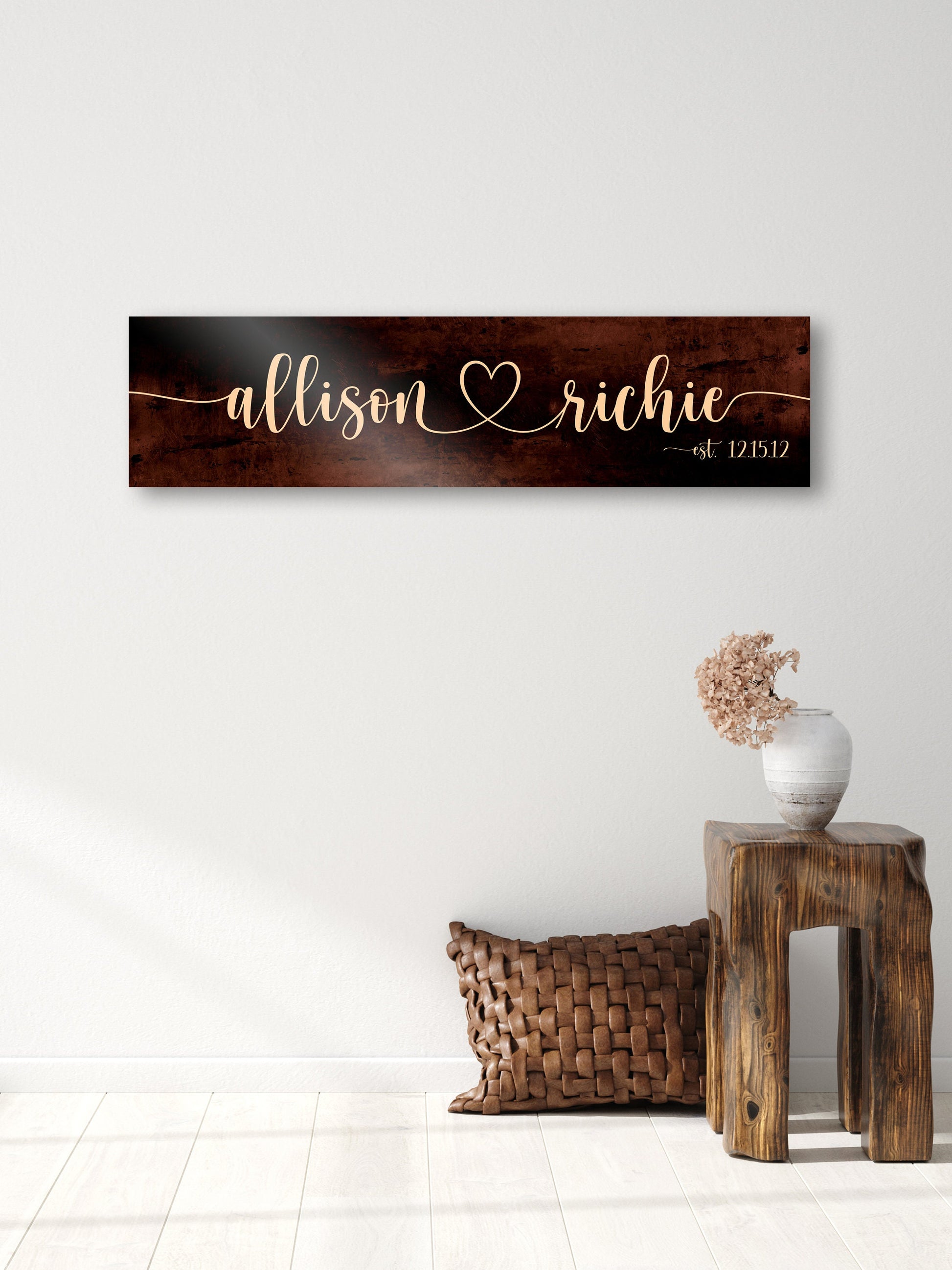 Bronze Anniversary Gift, 19th Anniversary Gift - HoneycombProverbs - Signs - Name Signs Wall Art