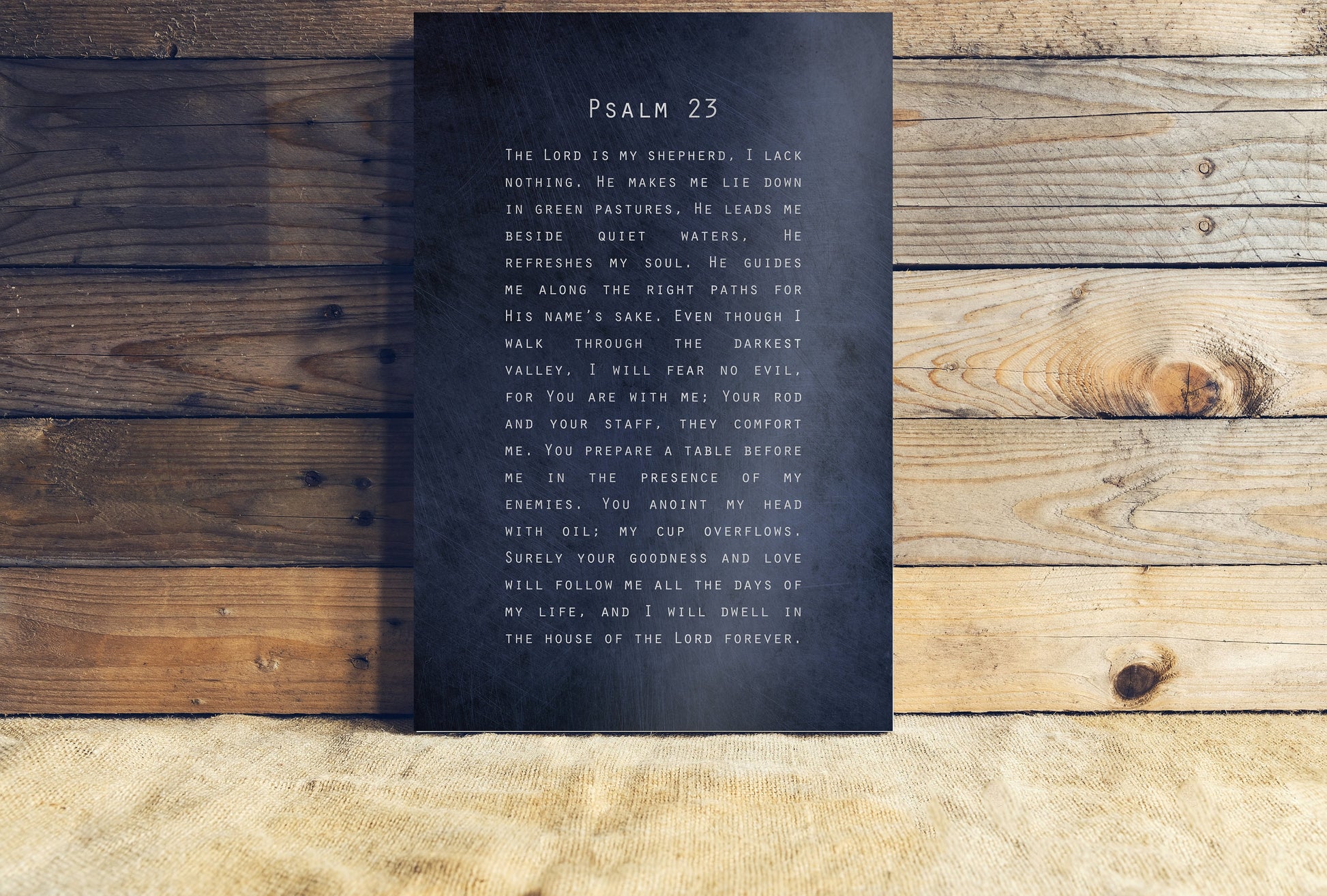 Psalm 23, Gift for Christian - HoneycombProverbs - Religious Home & Decor - Christian Wall Art