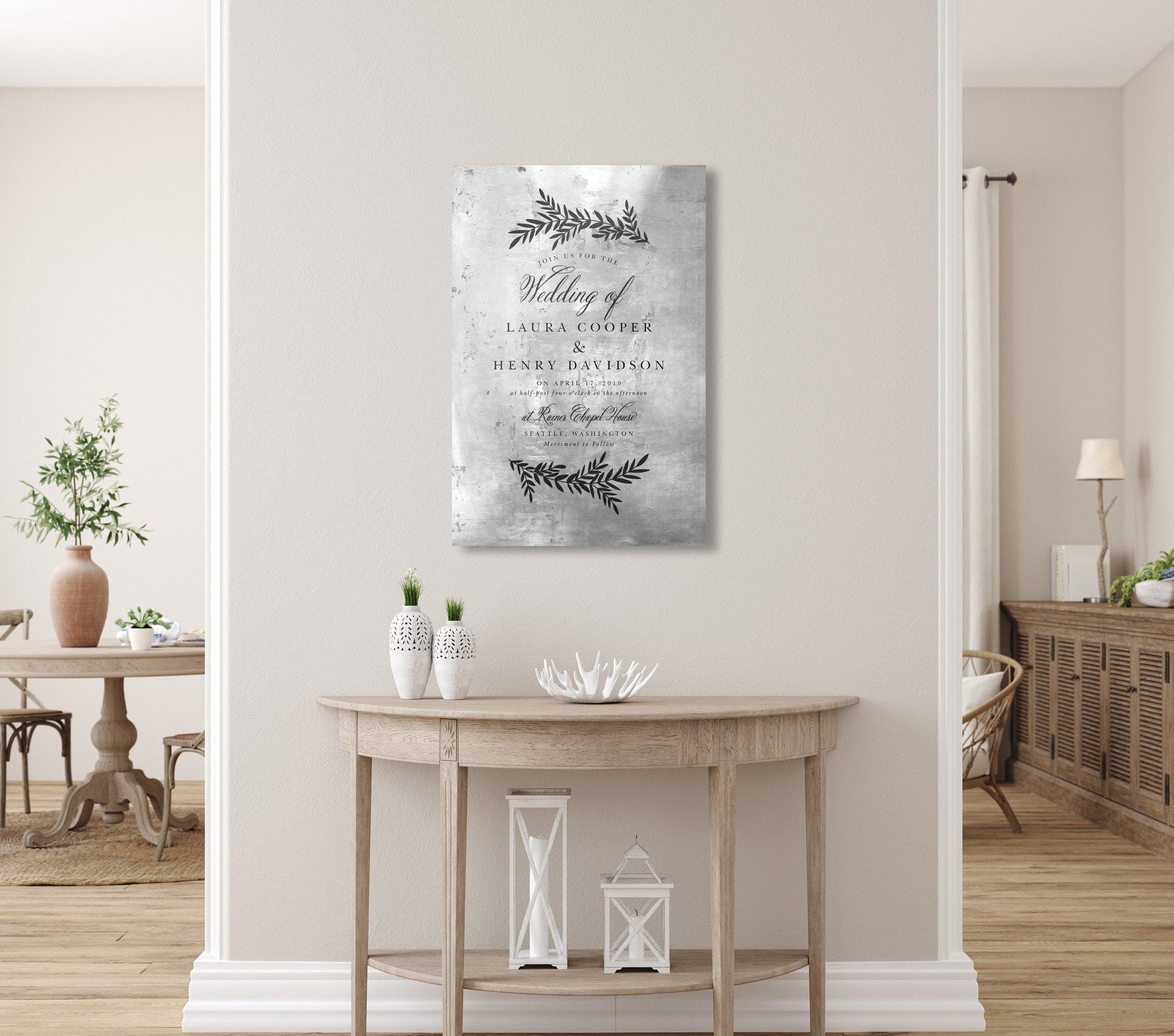 Tin Wedding Invitation Anniversary Keepsake - HoneycombProverbs - Gifts For The Couple - Tin Anniversary Gifts