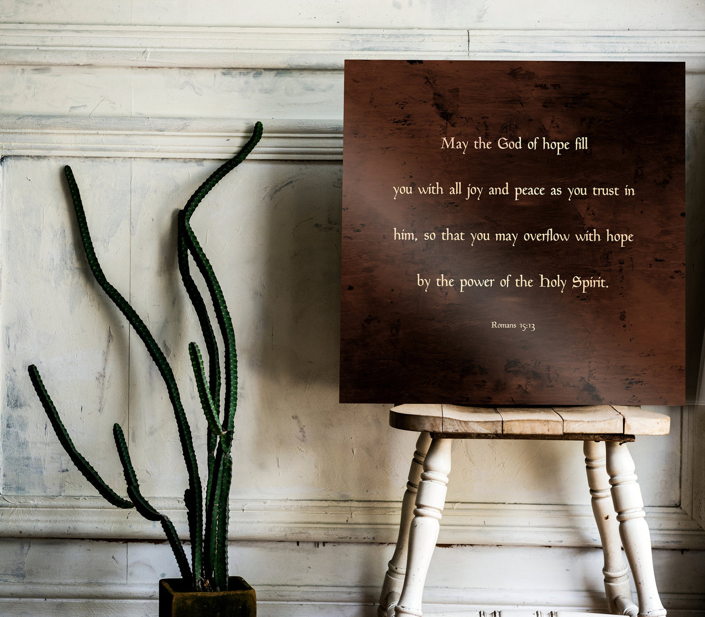 Romans 15:13, Scripture about peace - HoneycombProverbs - Wall Decor - Christian Wall Art
