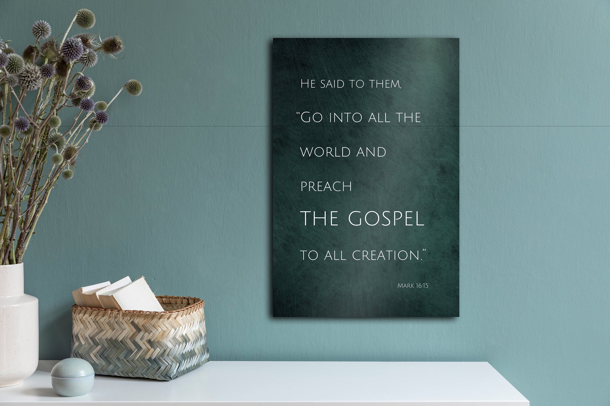Mark 15:16, Gift for Christian - HoneycombProverbs - Religious Home & Decor - Christian Wall Art