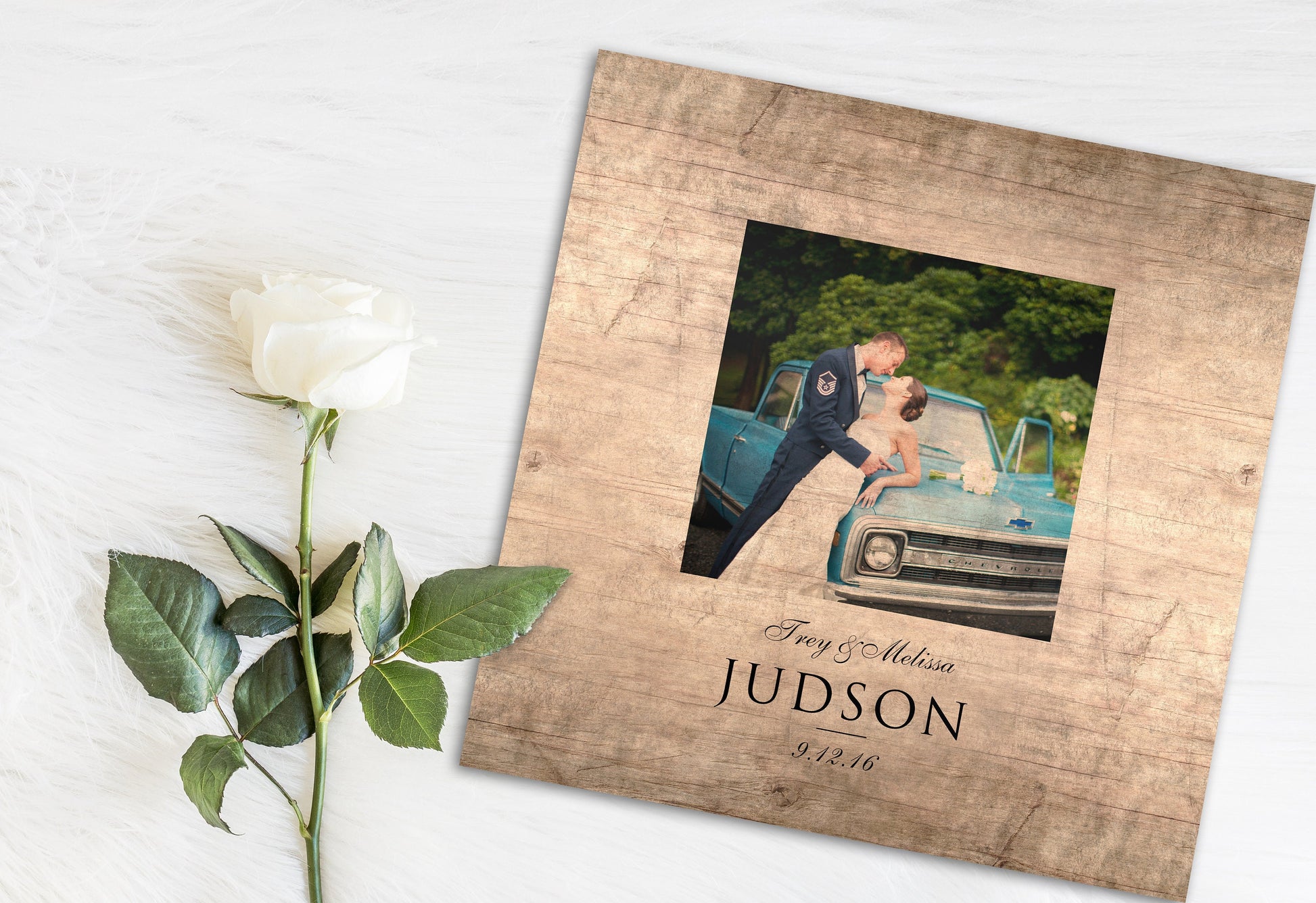Farmhouse Rustic Photo on Wood - HoneycombProverbs - Wall Hangings - Photo Plaques