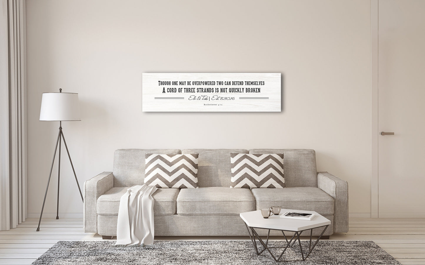 Rustic Christian Personalized Sign on Wood - HoneycombProverbs - Signs - Christian Wall Art