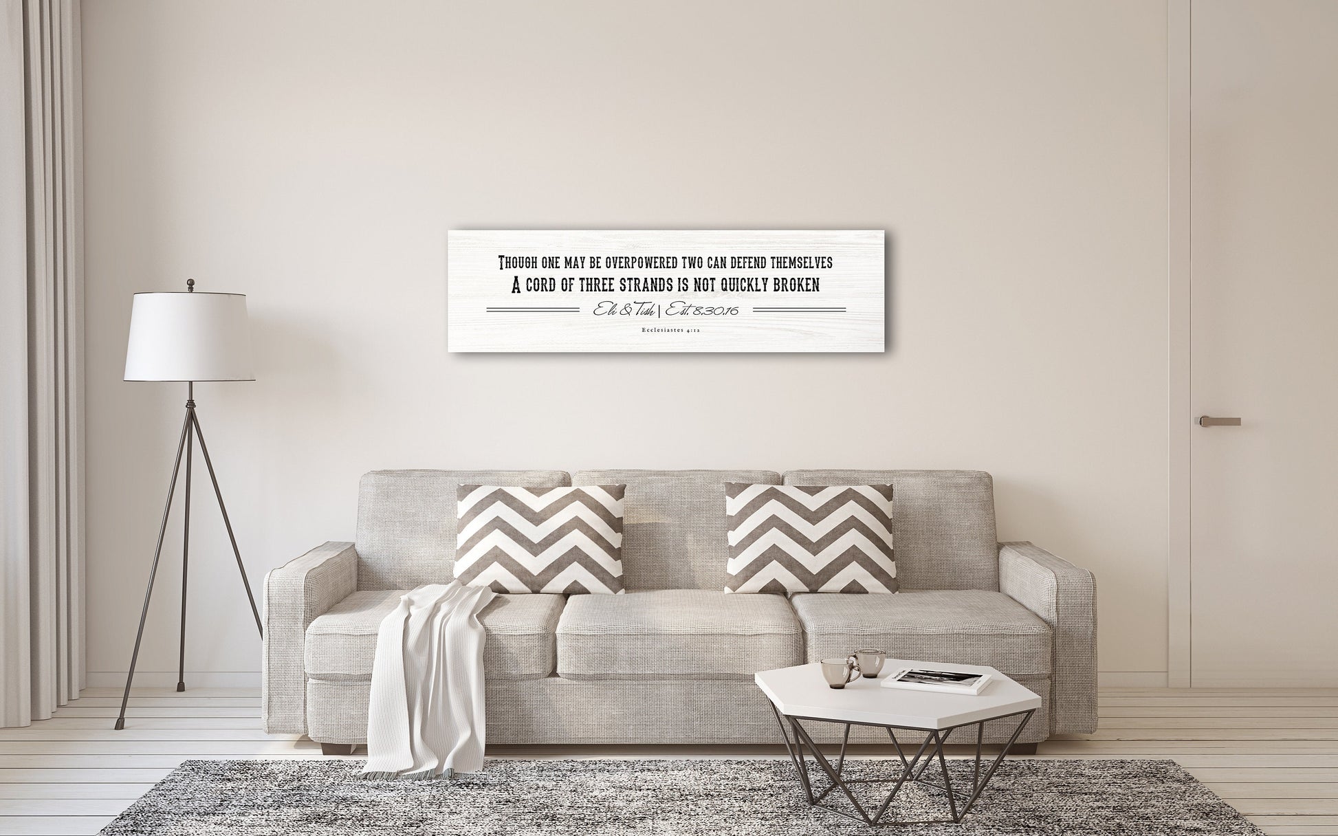 Rustic Christian Personalized Sign on Wood - HoneycombProverbs - Signs - Christian Wall Art