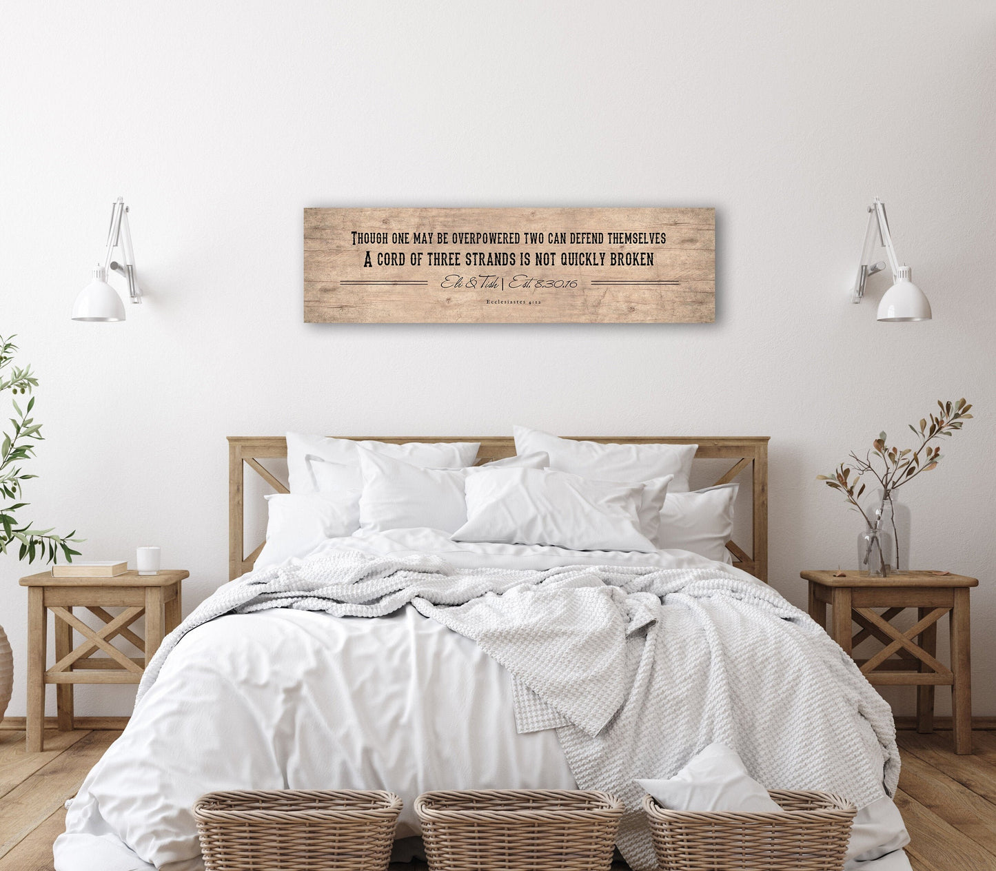 Rustic Christian Personalized Sign on Wood - HoneycombProverbs - Signs - Christian Wall Art