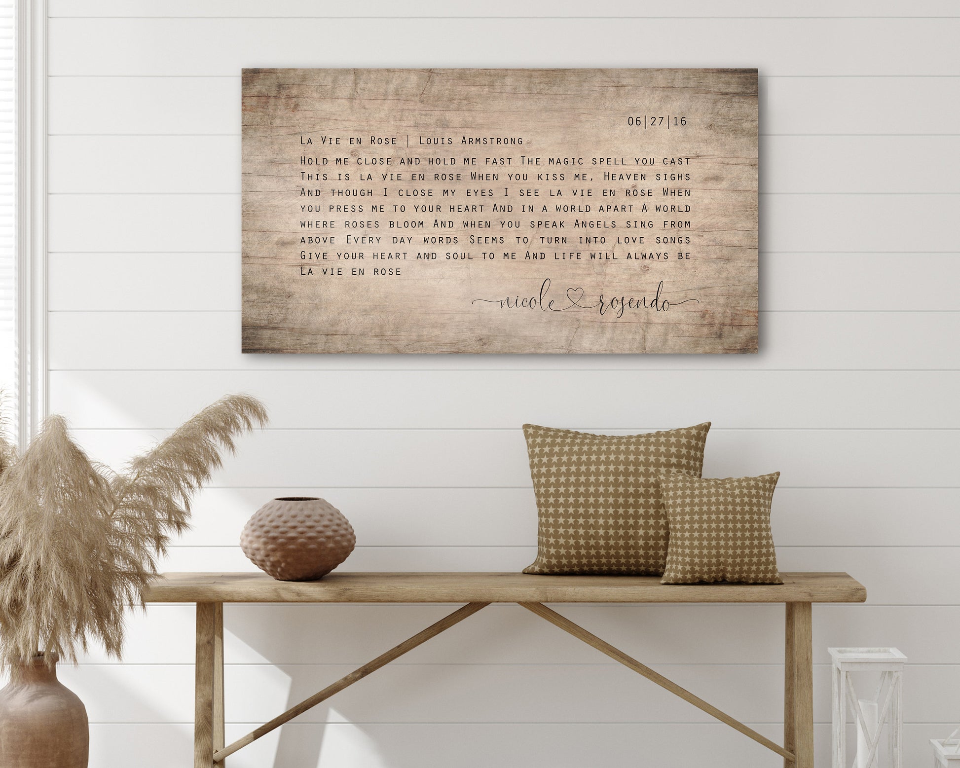 Orator Farmhouse Song Lyric Sign - HoneycombProverbs - Signs - Modern Lyrics Wall Decor