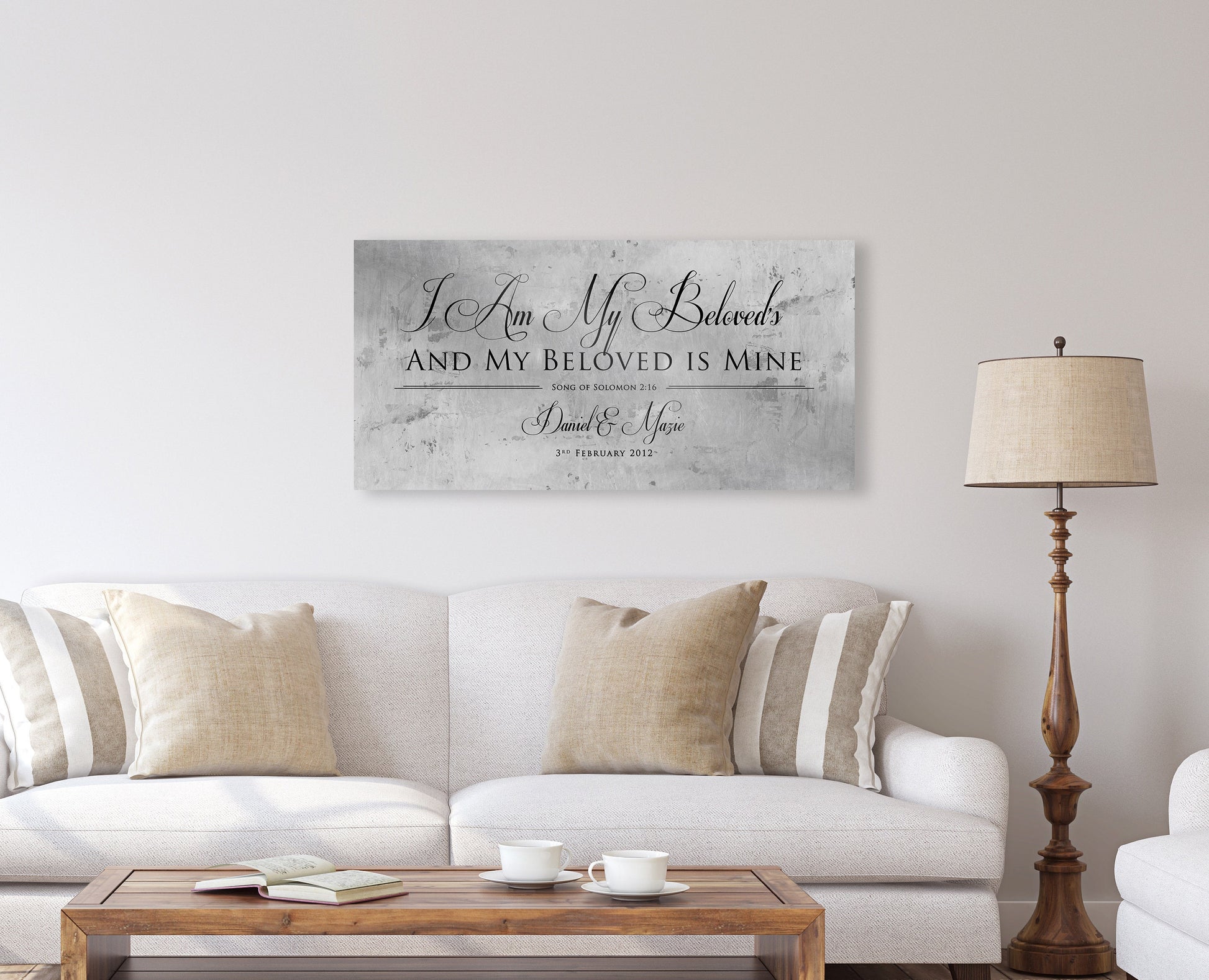 Song of Solomon 6:3, Perfectly Imperfect Tin Anniversary Sign - HoneycombProverbs - Signs - Tin Anniversary Gifts