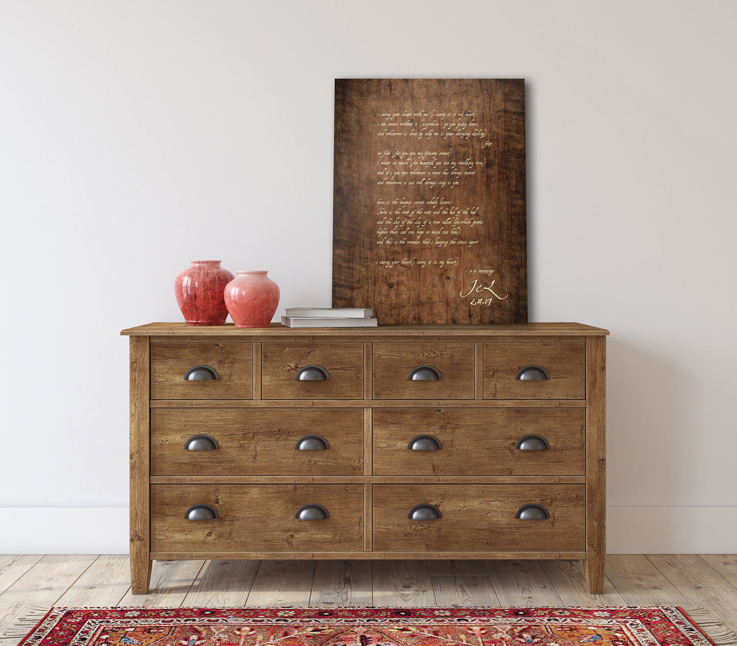 E.E. Cummings Poem Personalized on Wood - HoneycombProverbs - Signs - 5 year anniversary gifts