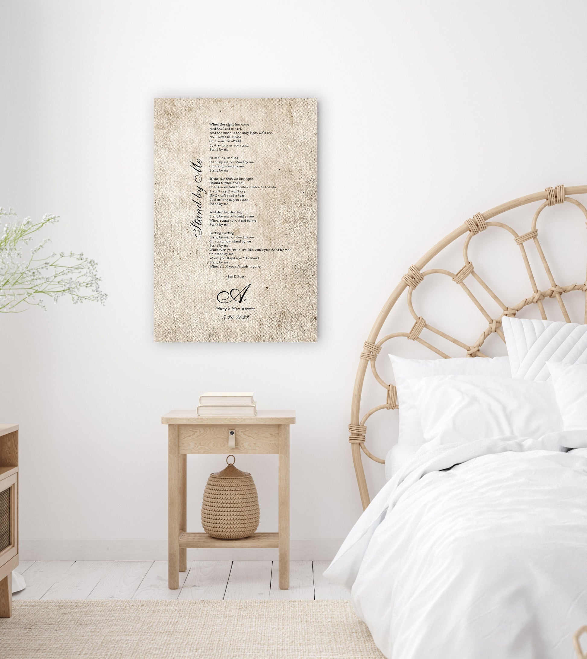 2nd Anniversary Heirloom, Our Song on Cotton - HoneycombProverbs - Giclée - 2nd Year Cotton Art