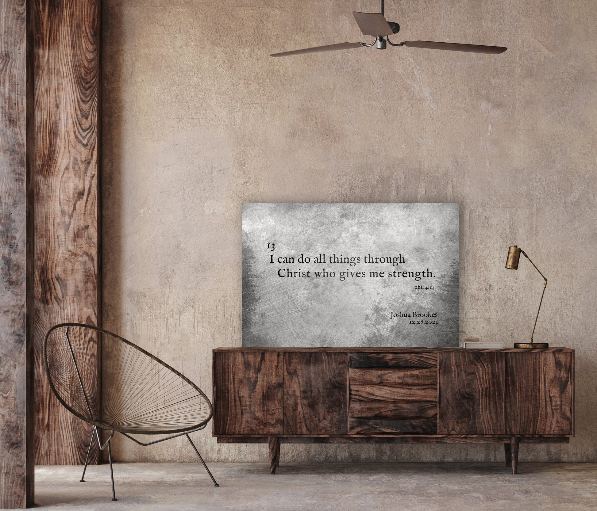 I Can Do All Things, Grunge Christian decor - HoneycombProverbs - Religious Home & Decor - Christian Wall Art