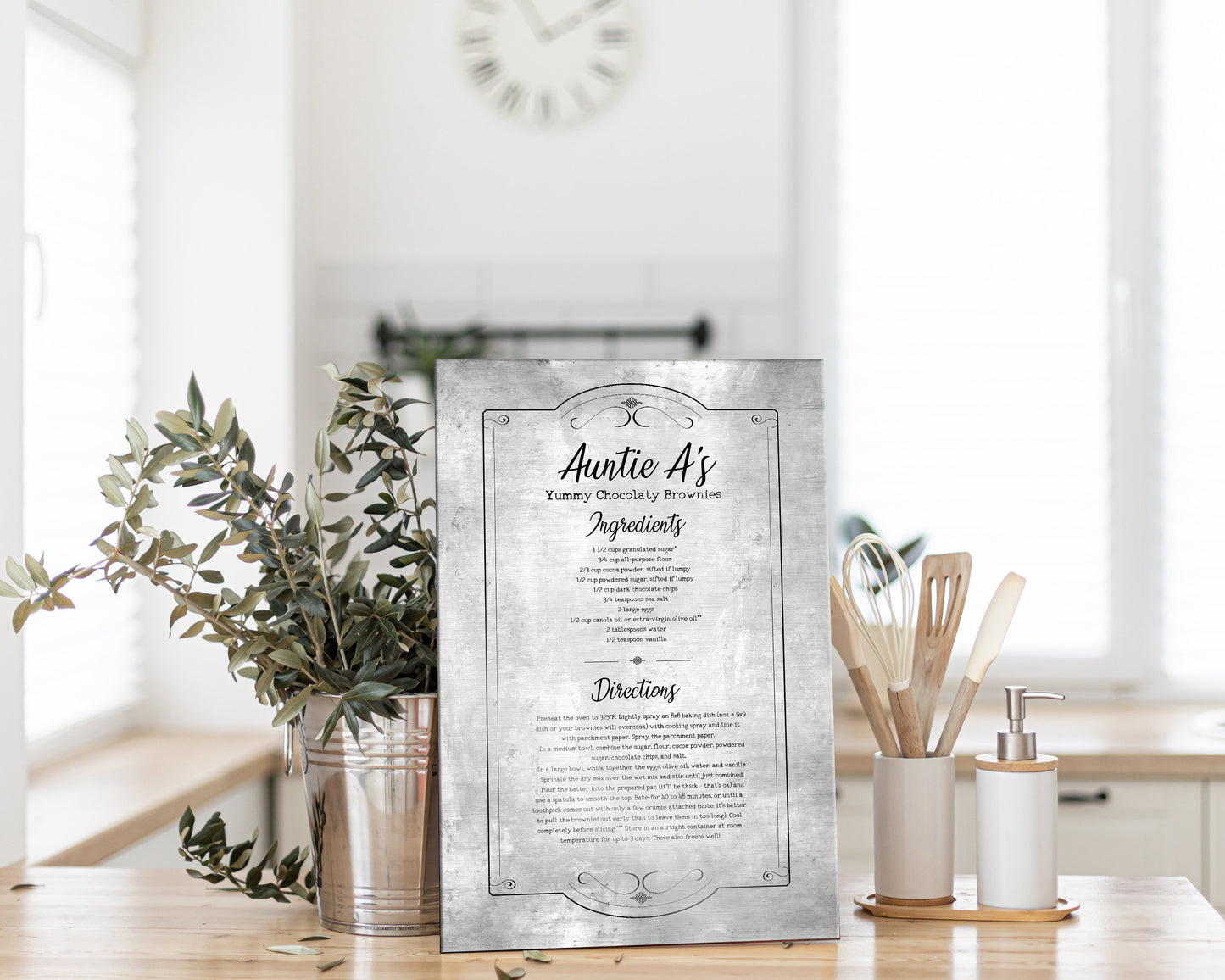 Personalized Handwritten Recipe Plaque - HoneycombProverbs - Signs - 