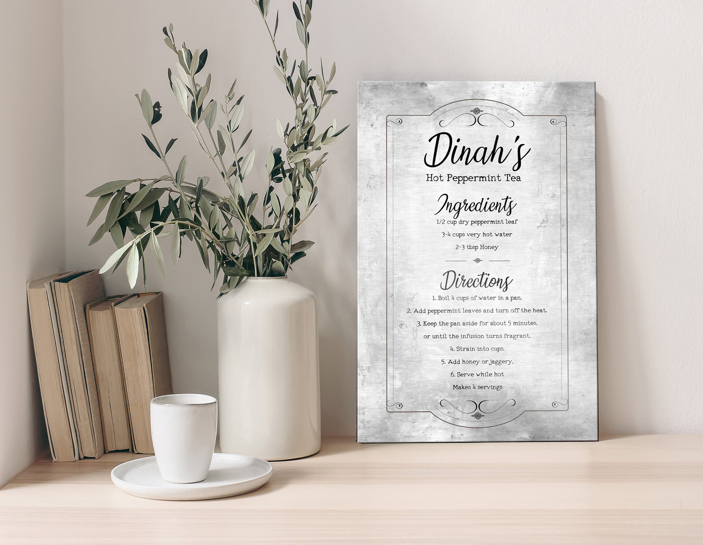 Custom Country Recipe Plaque - HoneycombProverbs - Signs - Tin Anniversary Gifts