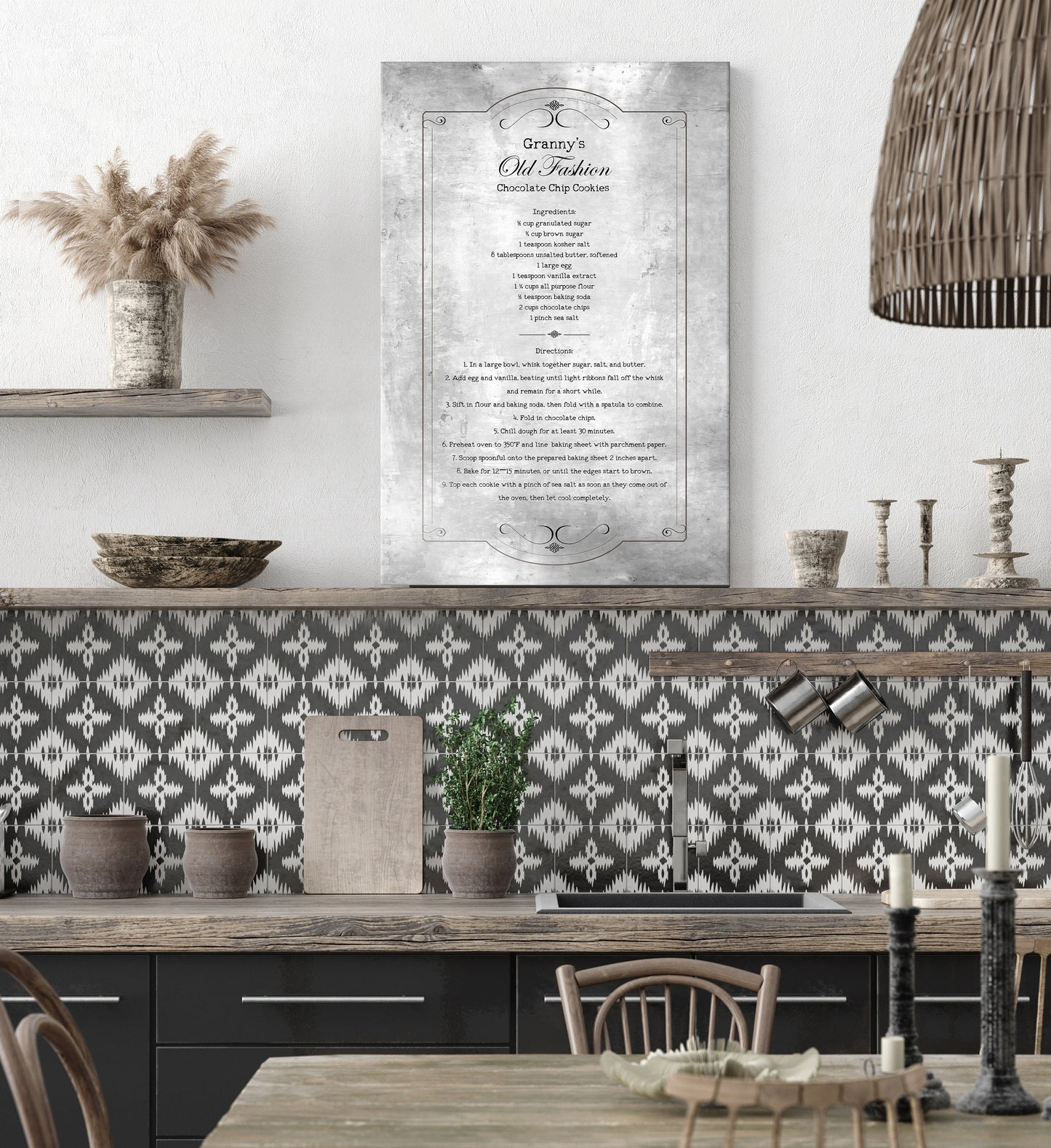 Custom Vintage Recipe Plaque - HoneycombProverbs - Signs - Tin Anniversary Gifts