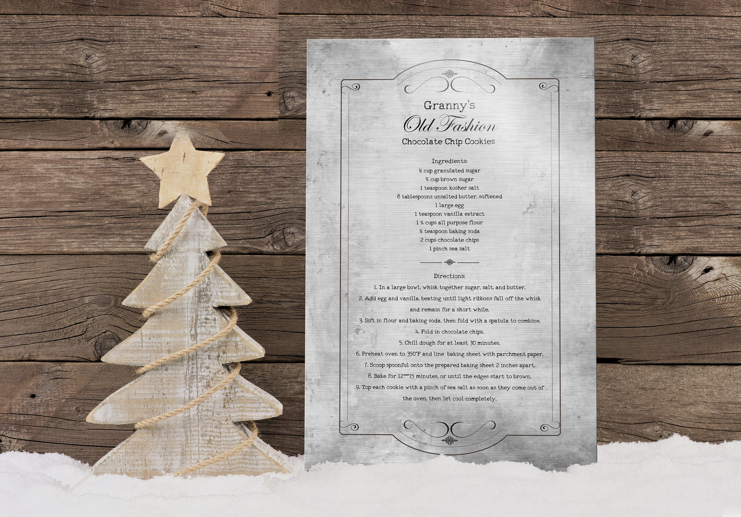 Custom Vintage Recipe Plaque - HoneycombProverbs - Signs - Tin Anniversary Gifts