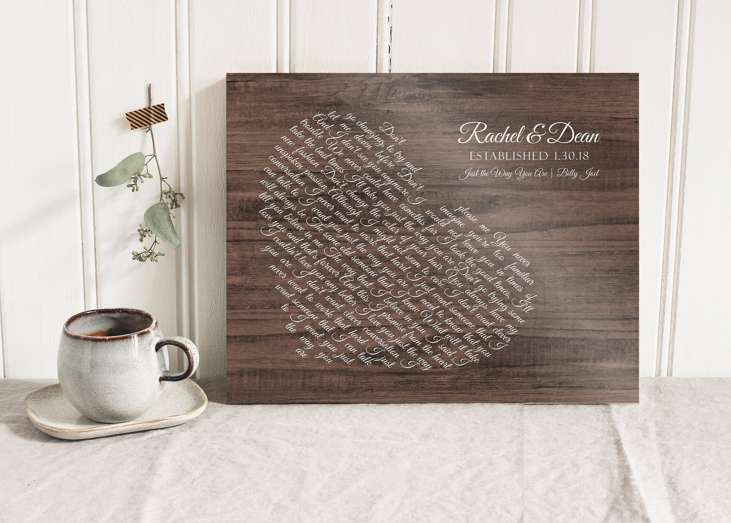 Love Song Country Lyric Sign on Wood - HoneycombProverbs - Signs - Rustic Lyrics Wall Decor