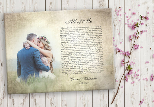 Timeless Melodies: Lyrical Photo Canvas - HoneycombProverbs - Signs - Photo Lyrics Wall Art