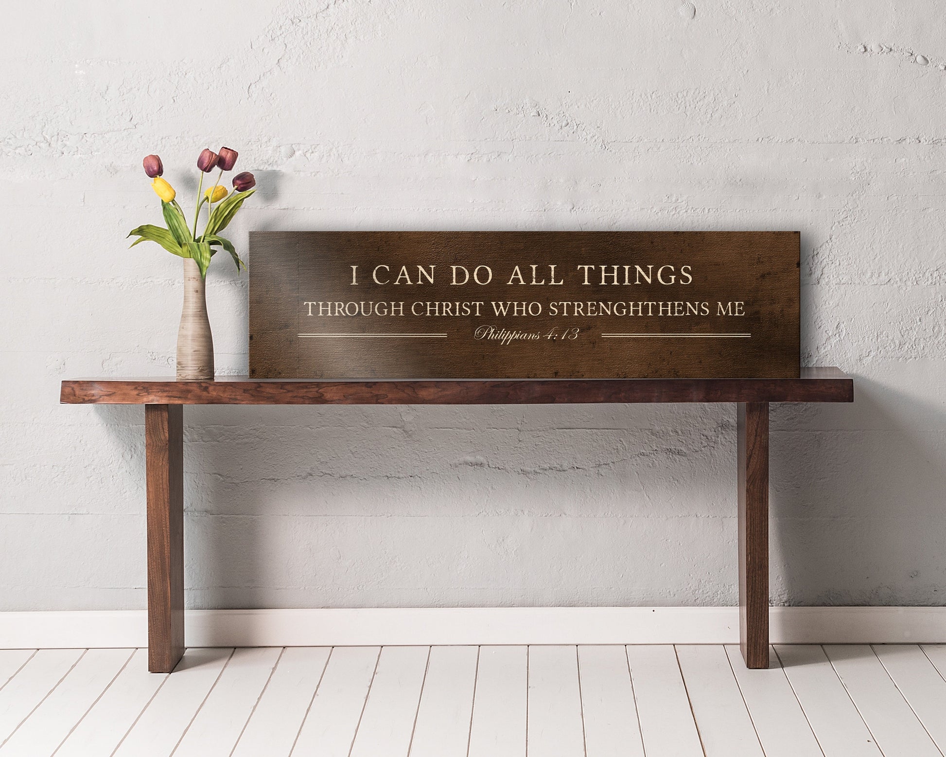 I can do all things, Phil 4:13 Bronze Sign - HoneycombProverbs - Religious Home & Decor - Christian Wall Art